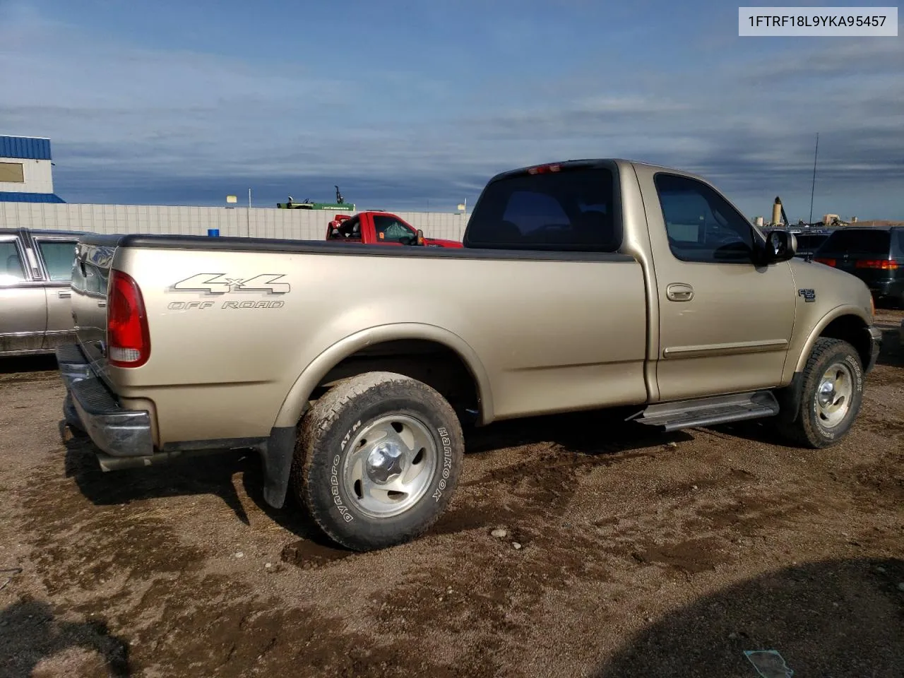 2000 Ford F150 VIN: 1FTRF18L9YKA95457 Lot: 67083164