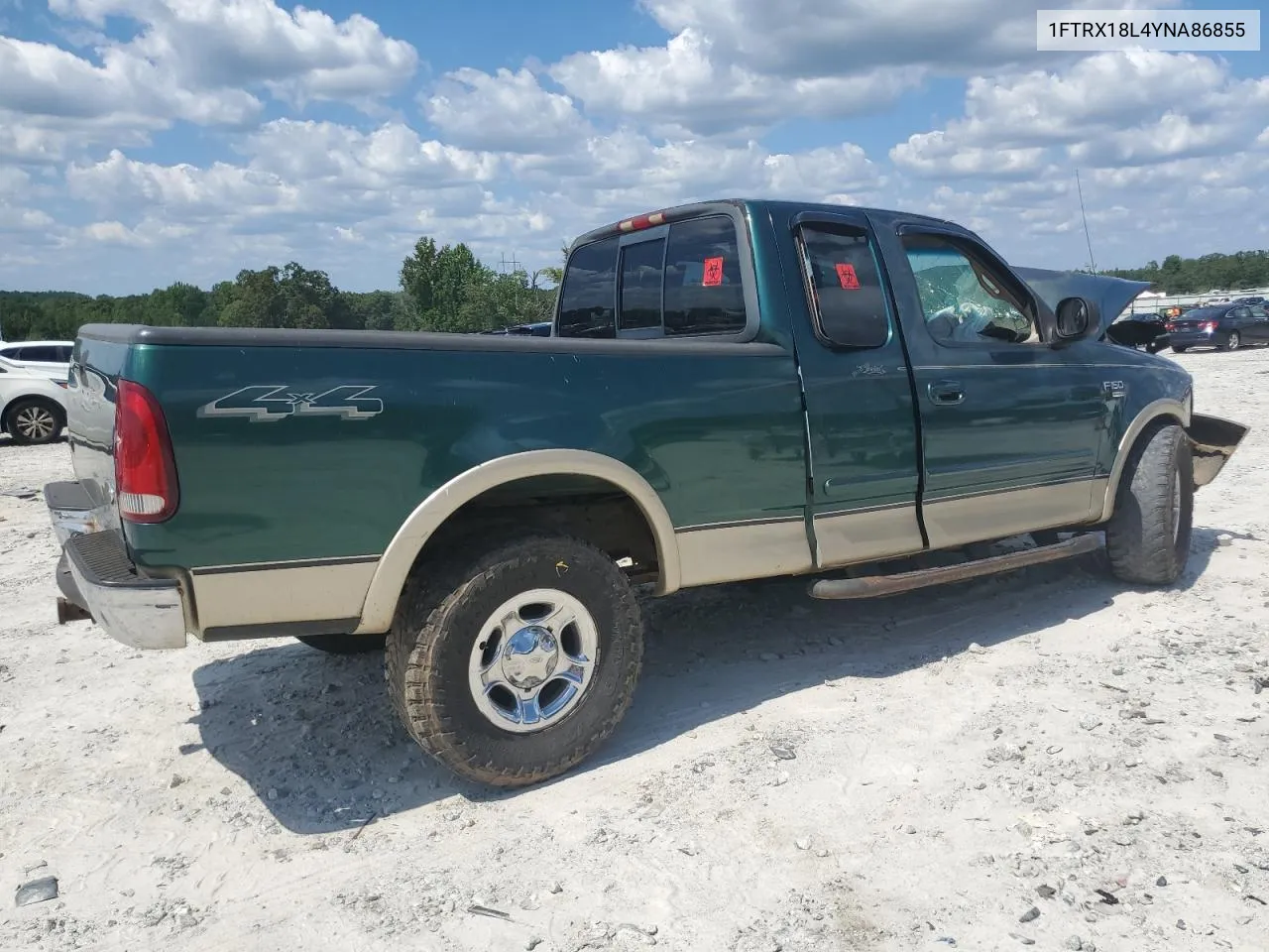 2000 Ford F150 VIN: 1FTRX18L4YNA86855 Lot: 68361834