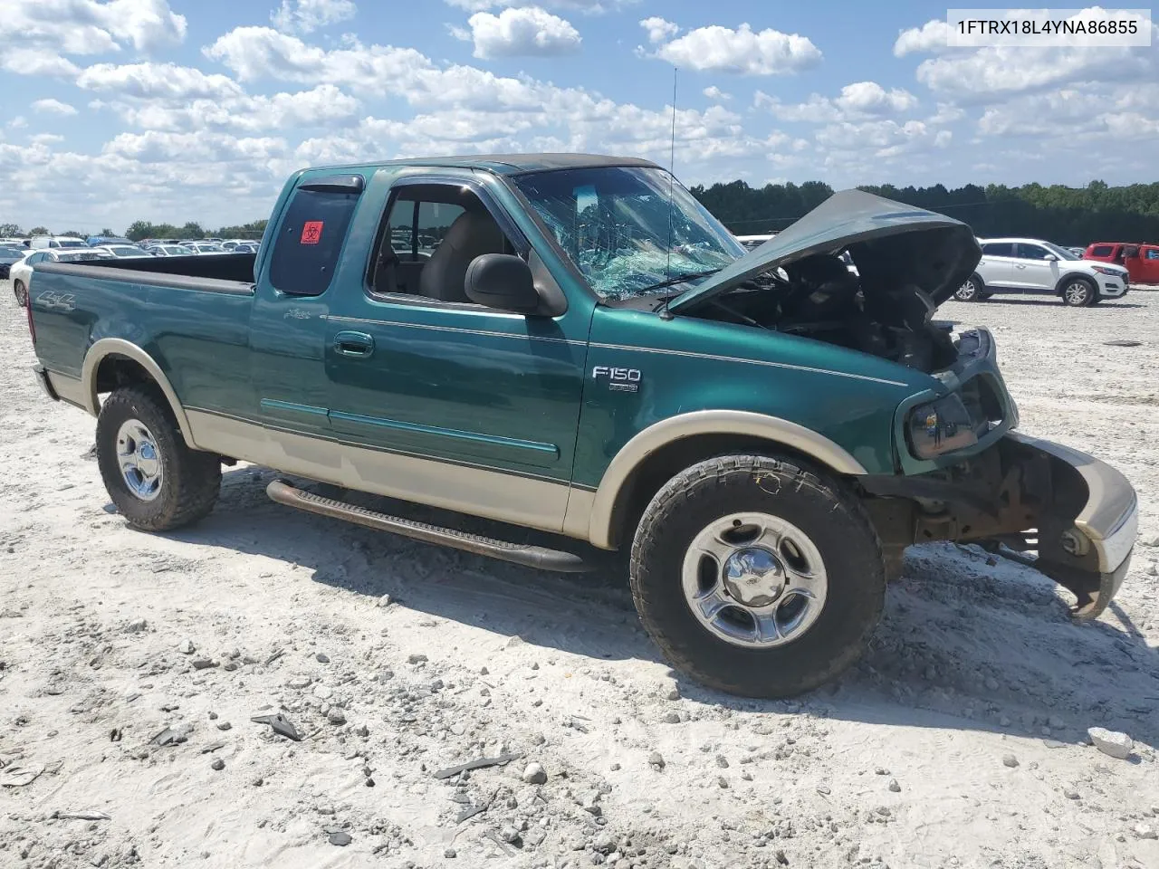 2000 Ford F150 VIN: 1FTRX18L4YNA86855 Lot: 68361834