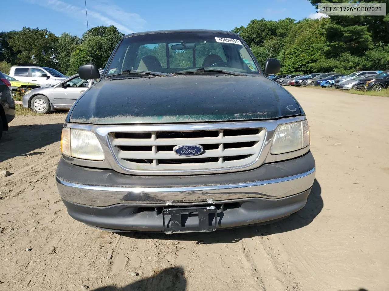 2000 Ford F150 VIN: 2FTZF1726YCB02023 Lot: 69406534