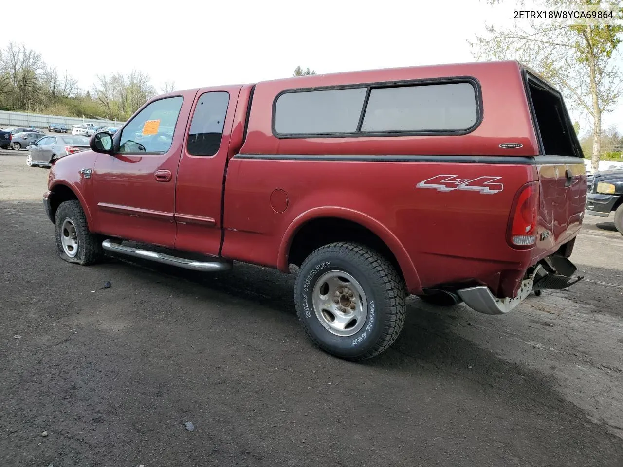 2000 Ford F150 VIN: 2FTRX18W8YCA69864 Lot: 71299804