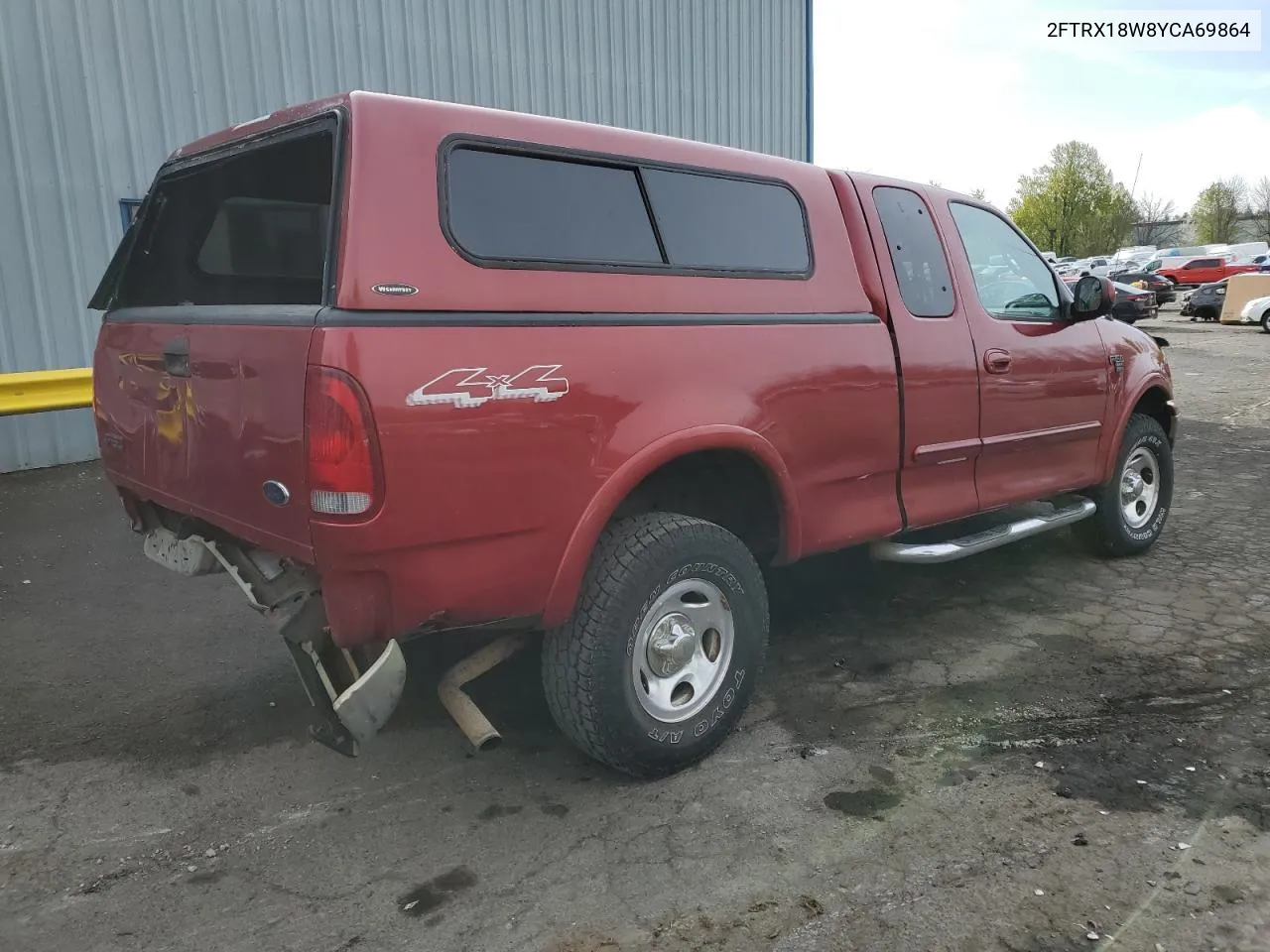 2000 Ford F150 VIN: 2FTRX18W8YCA69864 Lot: 71299804