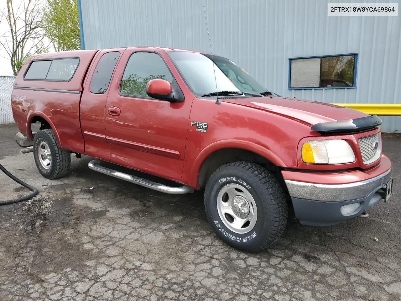 2000 Ford F150 VIN: 2FTRX18W8YCA69864 Lot: 71299804