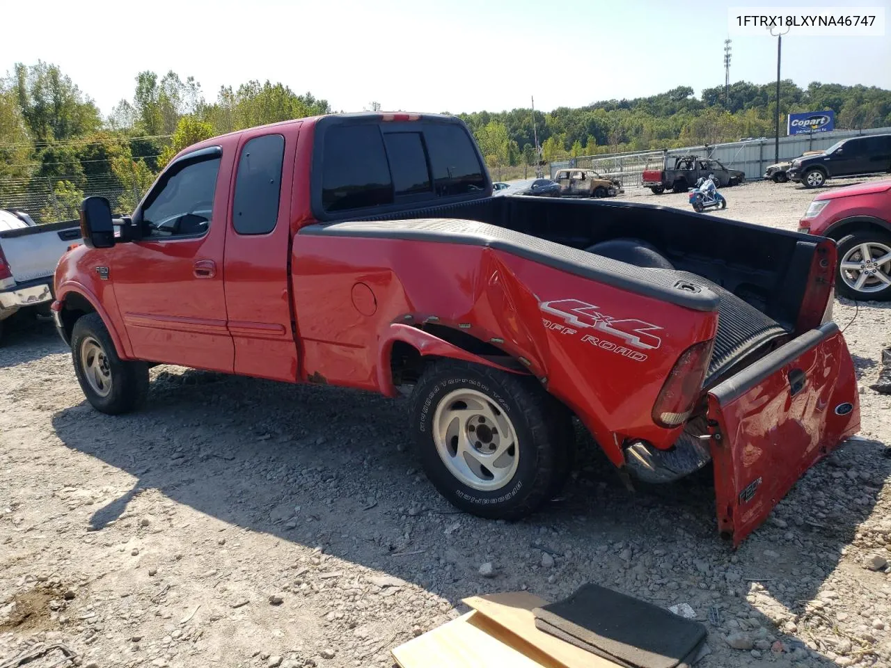 2000 Ford F150 VIN: 1FTRX18LXYNA46747 Lot: 71412254