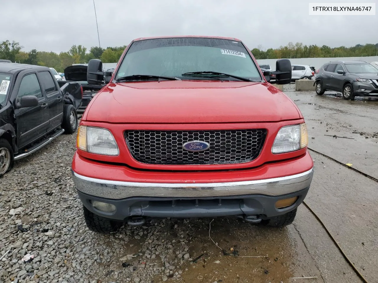 2000 Ford F150 VIN: 1FTRX18LXYNA46747 Lot: 71412254