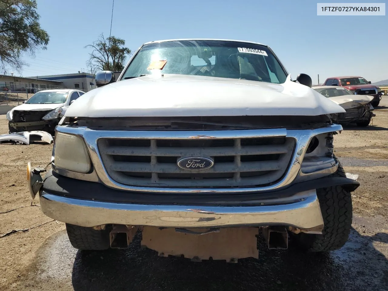 2000 Ford F150 VIN: 1FTZF0727YKA84301 Lot: 71593544