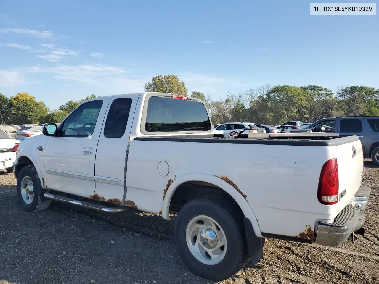 2000 Ford F150 VIN: 1FTRX18L5YKB19329 Lot: 71791754