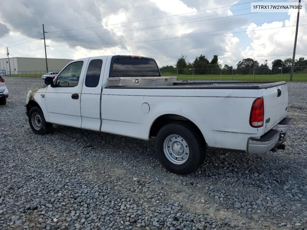 2000 Ford F150 VIN: 1FTRX17W2YNA79382 Lot: 72042034