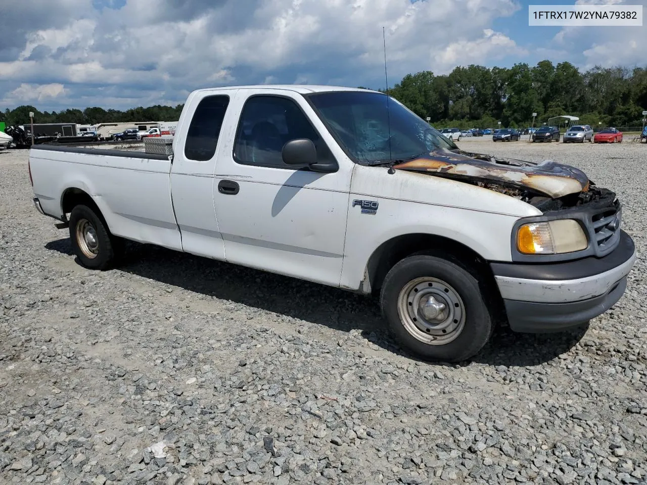 2000 Ford F150 VIN: 1FTRX17W2YNA79382 Lot: 72042034