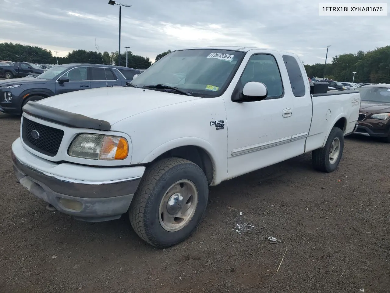 2000 Ford F150 VIN: 1FTRX18LXYKA81676 Lot: 72902064