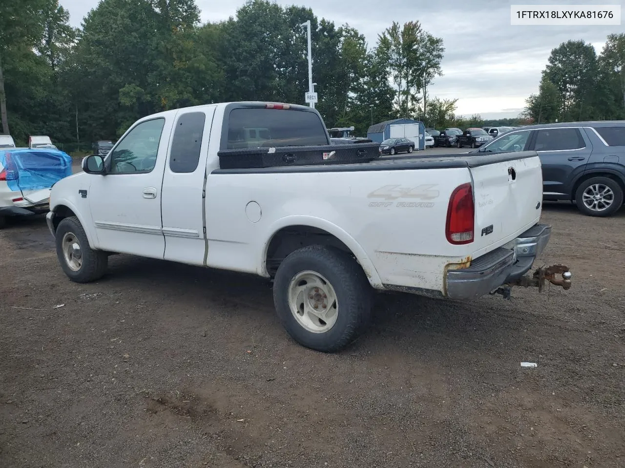 2000 Ford F150 VIN: 1FTRX18LXYKA81676 Lot: 72902064