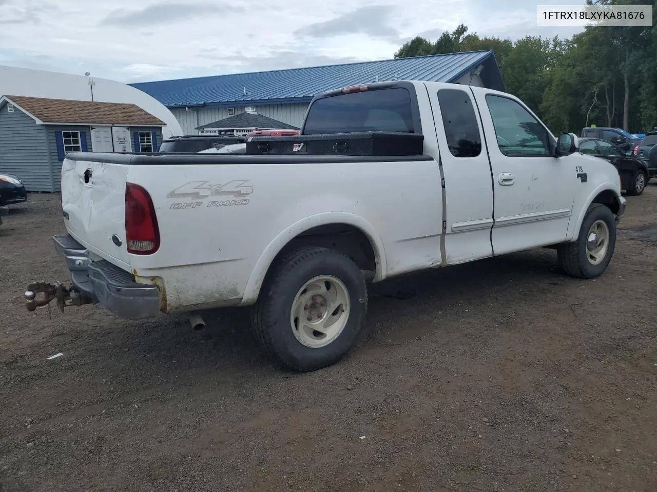 2000 Ford F150 VIN: 1FTRX18LXYKA81676 Lot: 72902064