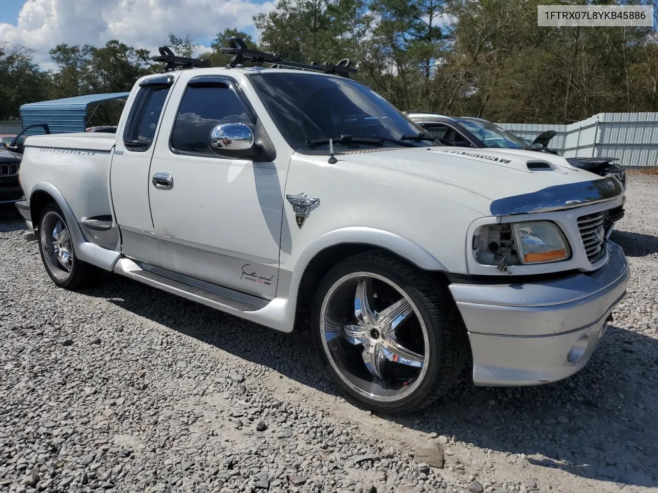 2000 Ford F150 VIN: 1FTRX07L8YKB45886 Lot: 73951024