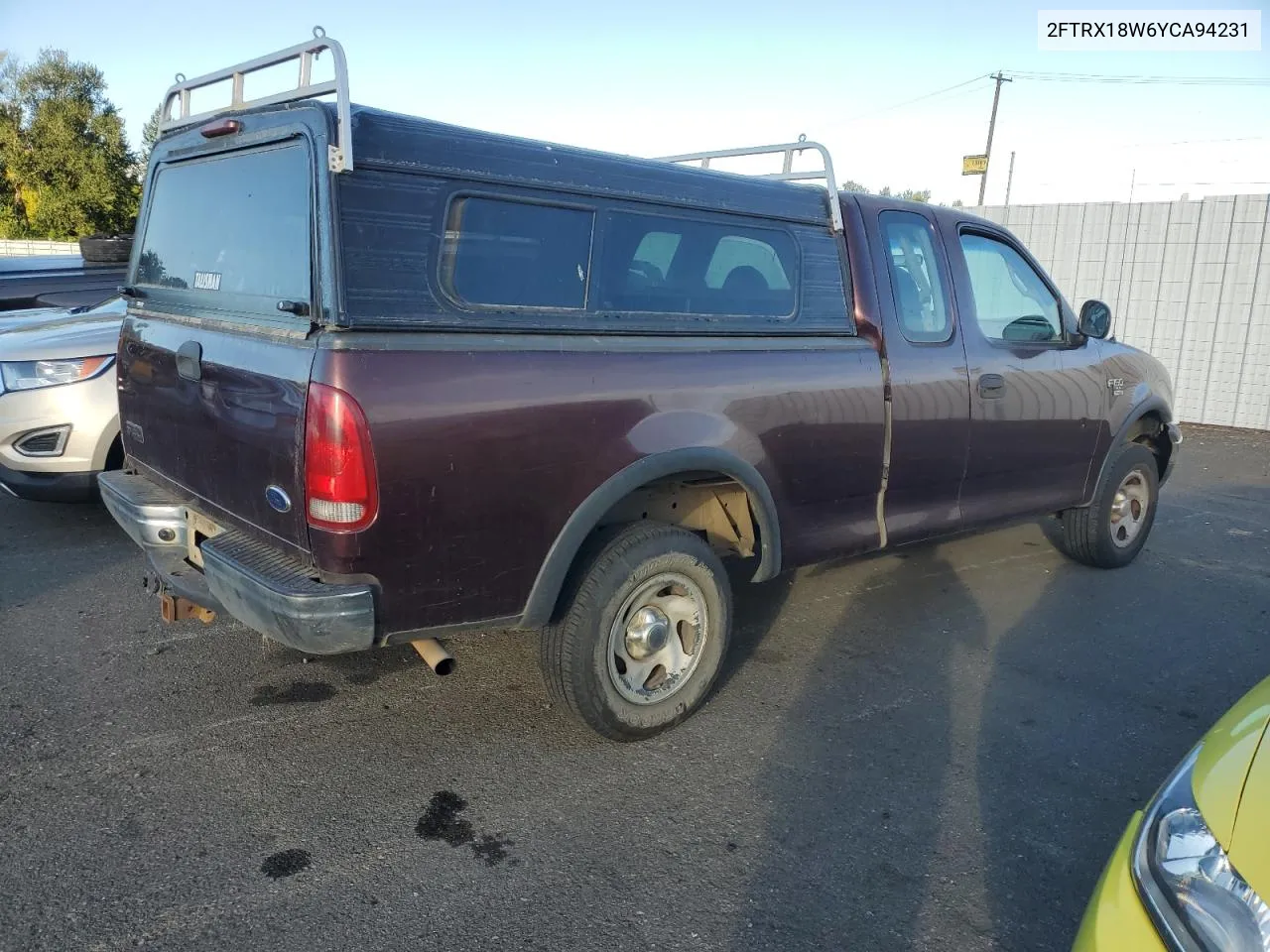 2000 Ford F150 VIN: 2FTRX18W6YCA94231 Lot: 75038484