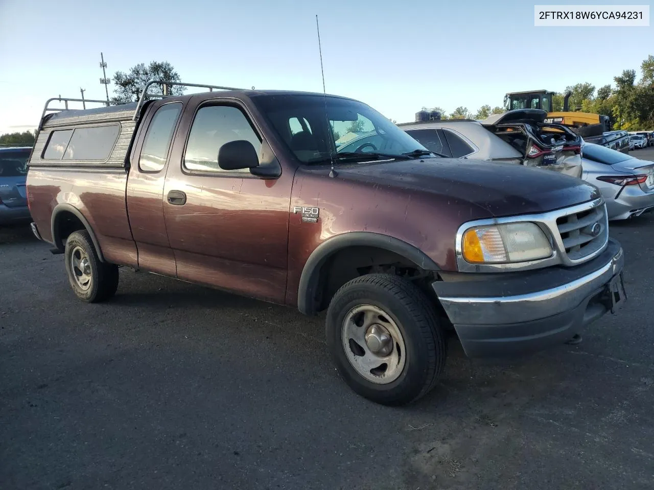 2000 Ford F150 VIN: 2FTRX18W6YCA94231 Lot: 75038484