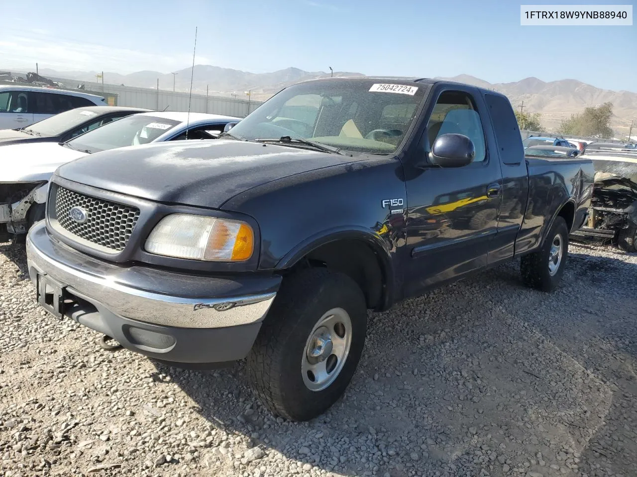 2000 Ford F150 VIN: 1FTRX18W9YNB88940 Lot: 75042724