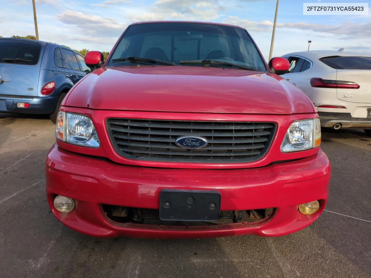 2000 Ford F150 Svt Lightning VIN: 2FTZF0731YCA55423 Lot: 75110654