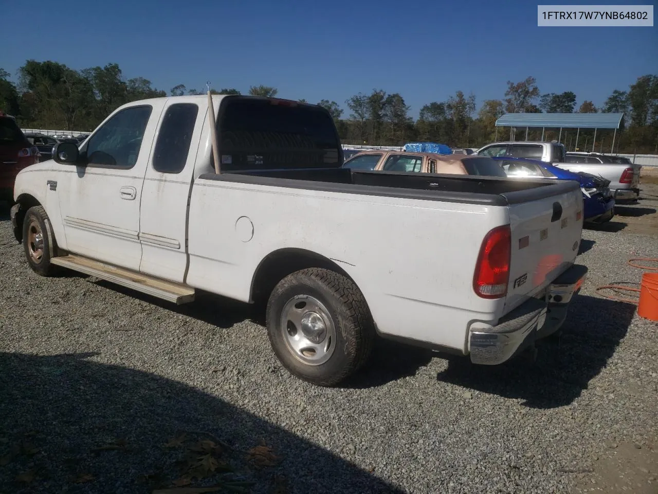 2000 Ford F150 VIN: 1FTRX17W7YNB64802 Lot: 75213834