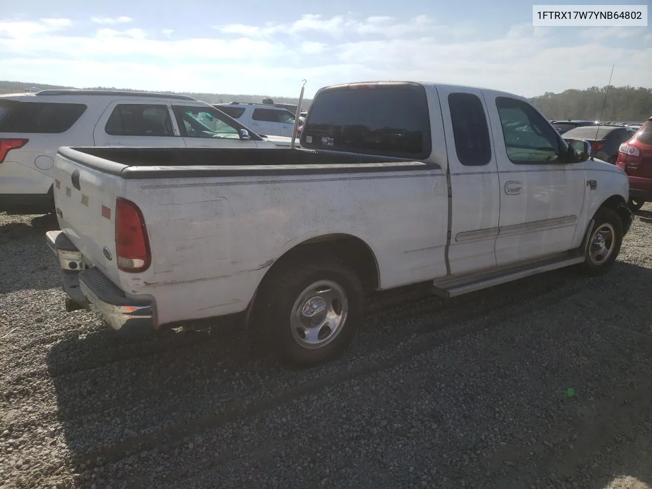 2000 Ford F150 VIN: 1FTRX17W7YNB64802 Lot: 75213834