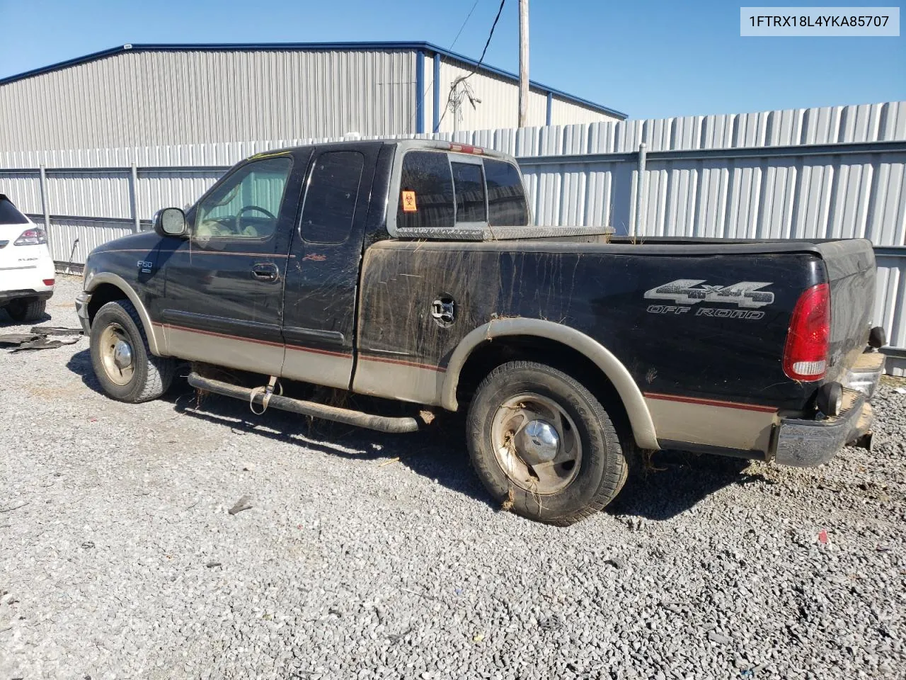 2000 Ford F150 VIN: 1FTRX18L4YKA85707 Lot: 75286224