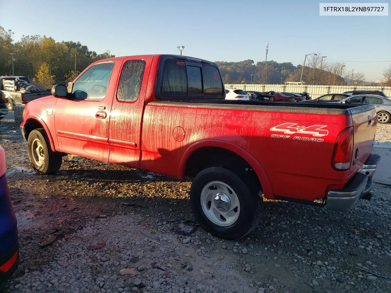 2000 Ford F150 VIN: 1FTRX18L2YNB97727 Lot: 76387274