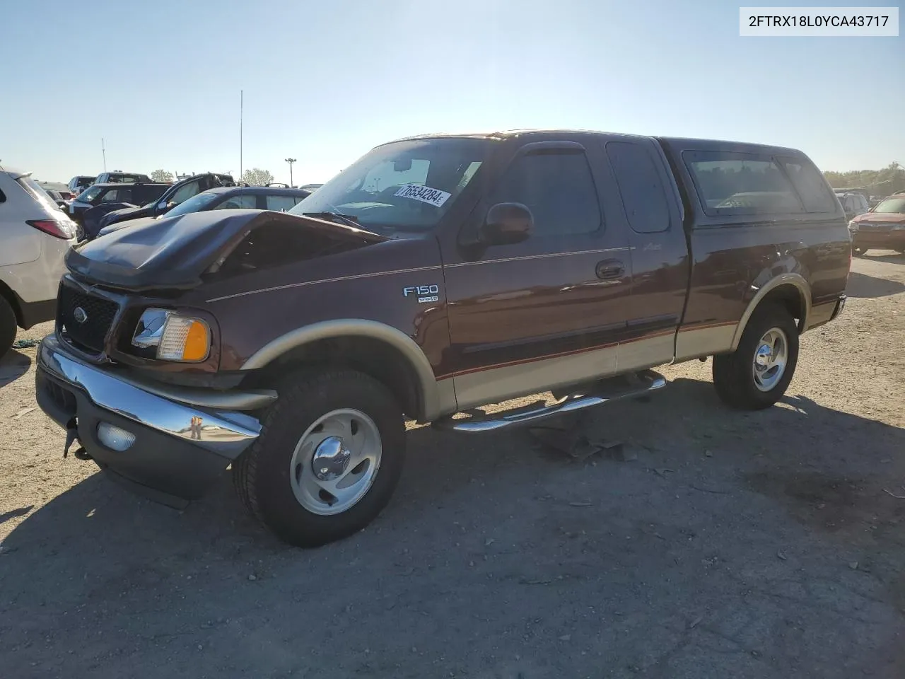 2000 Ford F150 VIN: 2FTRX18L0YCA43717 Lot: 76534284