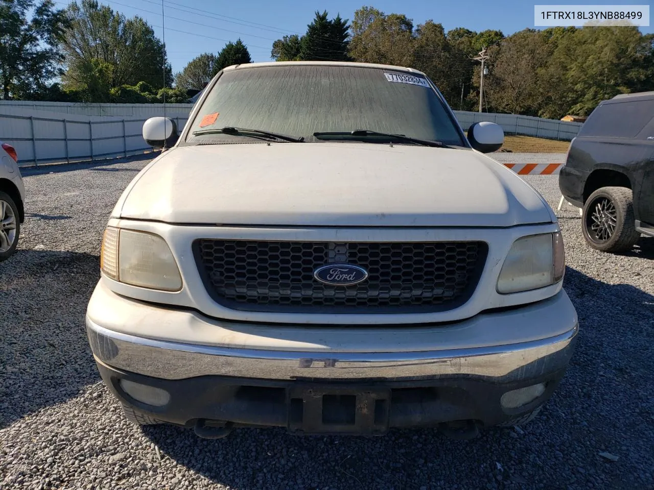 2000 Ford F150 VIN: 1FTRX18L3YNB88499 Lot: 77032834