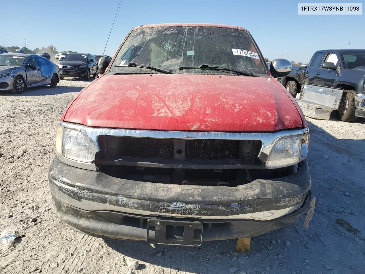 2000 Ford F150 VIN: 1FTRX17W3YNB11093 Lot: 77757554