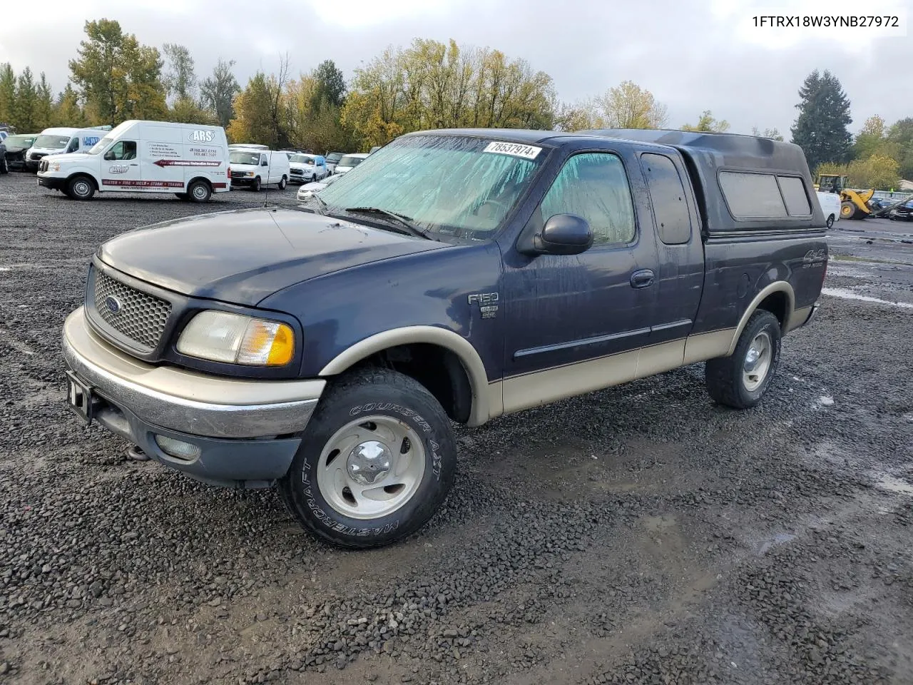 2000 Ford F150 VIN: 1FTRX18W3YNB27972 Lot: 78537974