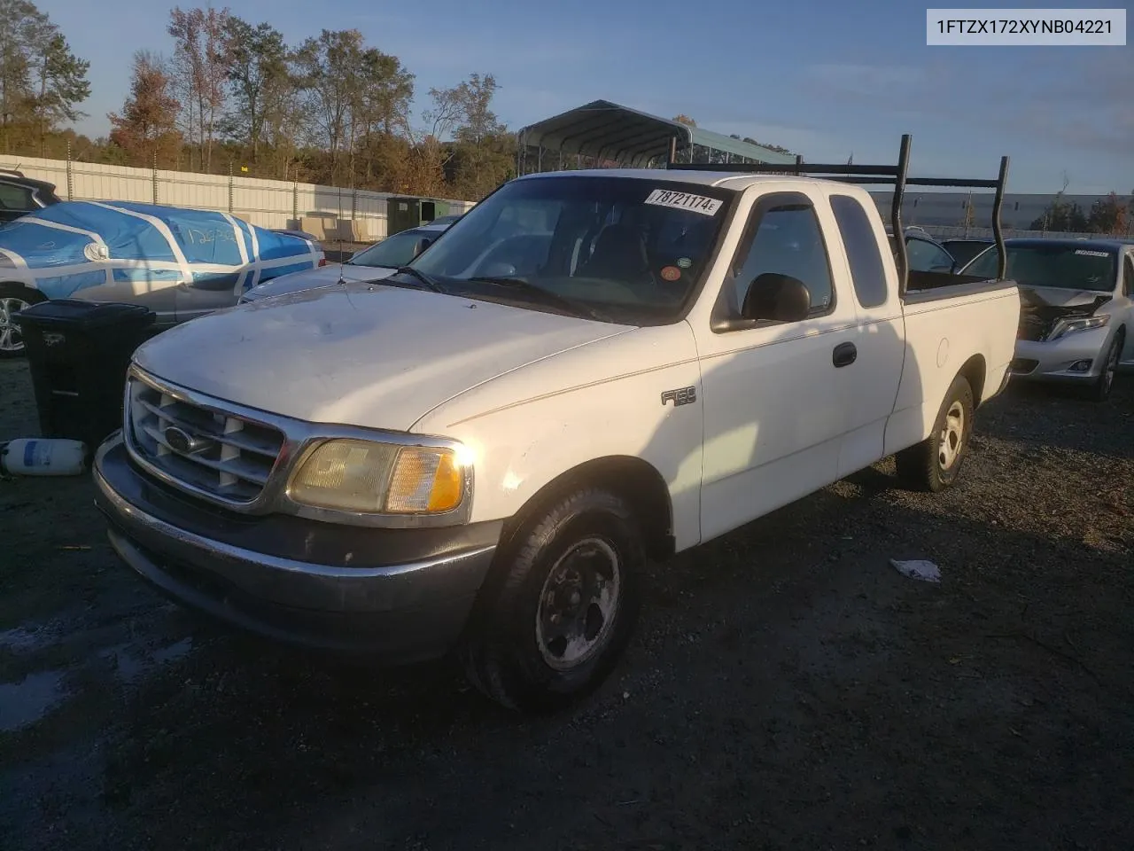 2000 Ford F150 VIN: 1FTZX172XYNB04221 Lot: 78721174