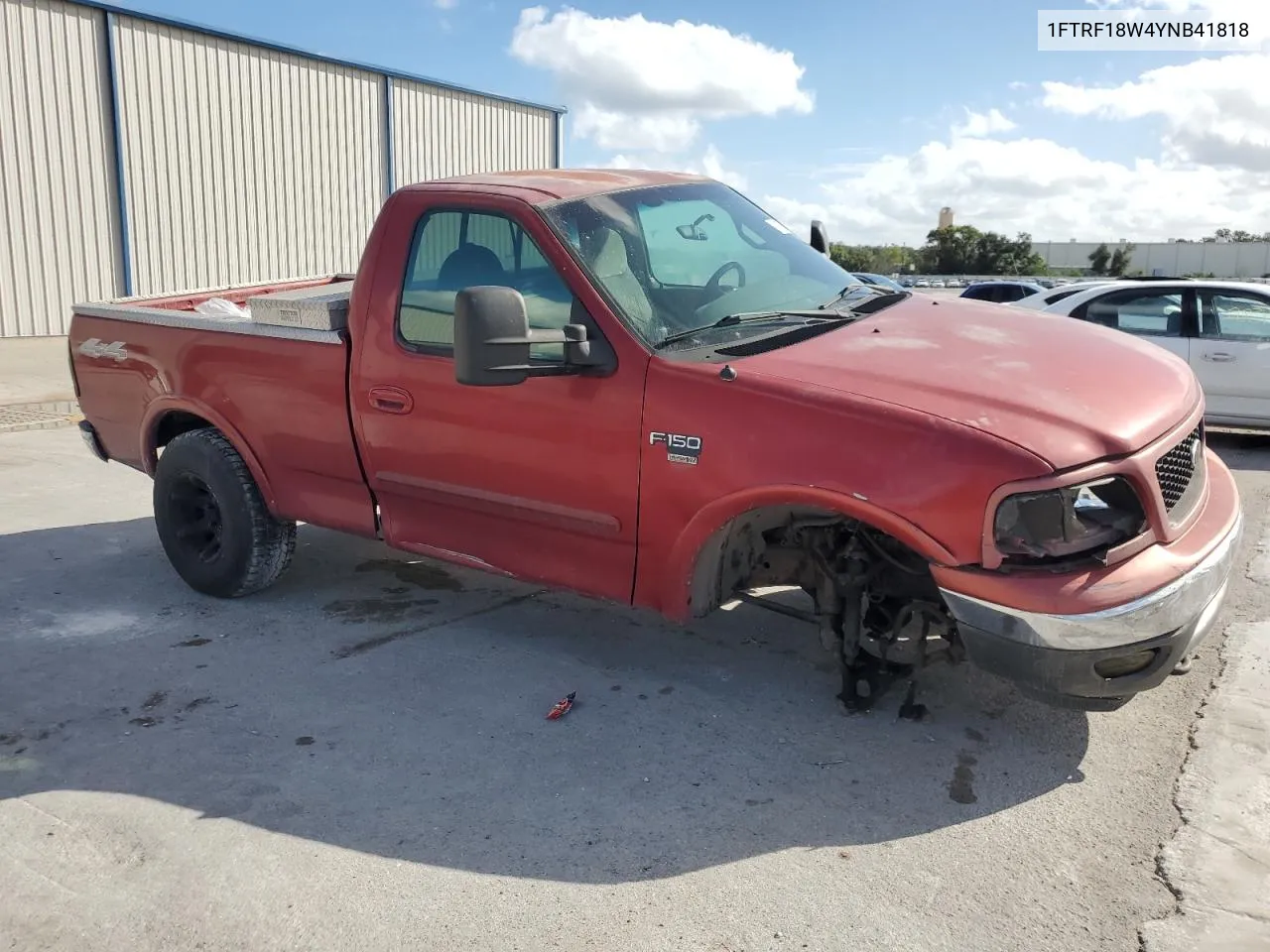 2000 Ford F150 VIN: 1FTRF18W4YNB41818 Lot: 78877544