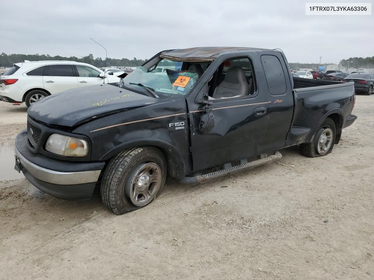 2000 Ford F150 VIN: 1FTRX07L3YKA63306 Lot: 80055093