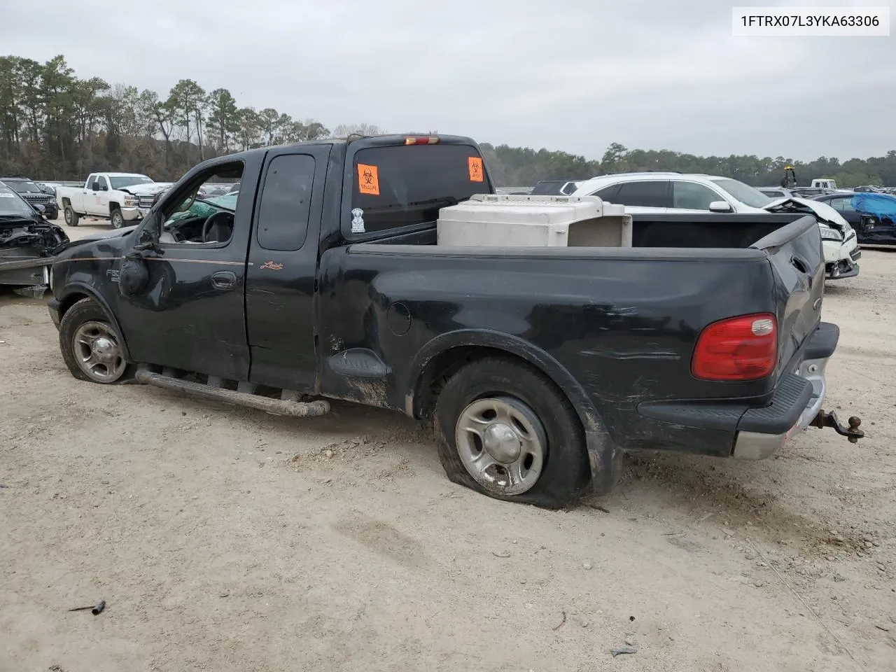 2000 Ford F150 VIN: 1FTRX07L3YKA63306 Lot: 80055093