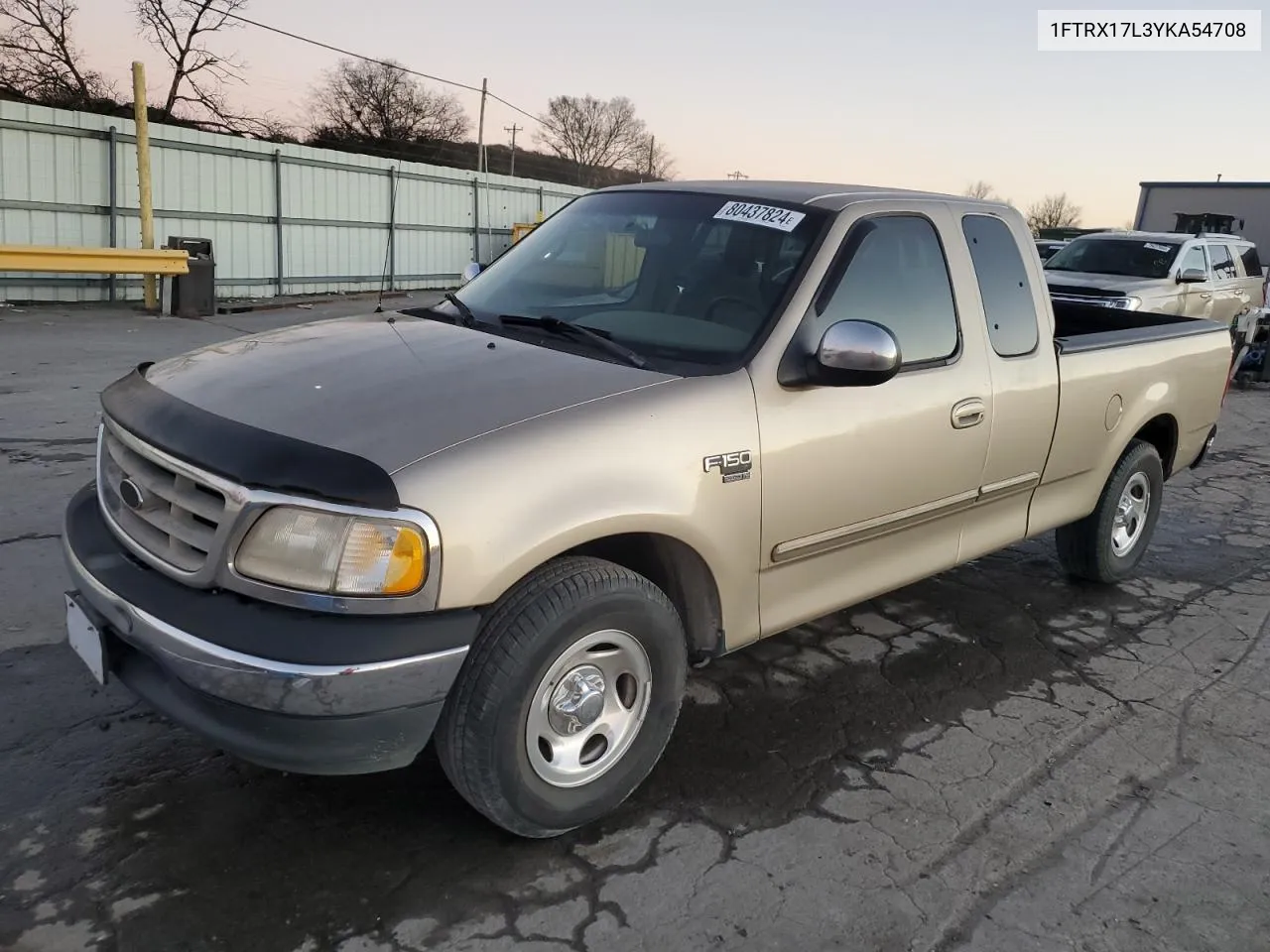 2000 Ford F150 VIN: 1FTRX17L3YKA54708 Lot: 80437824