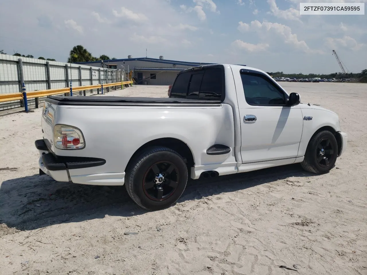 2001 Ford F150 Svt Lightning VIN: 2FTZF07391CA59595 Lot: 56012394