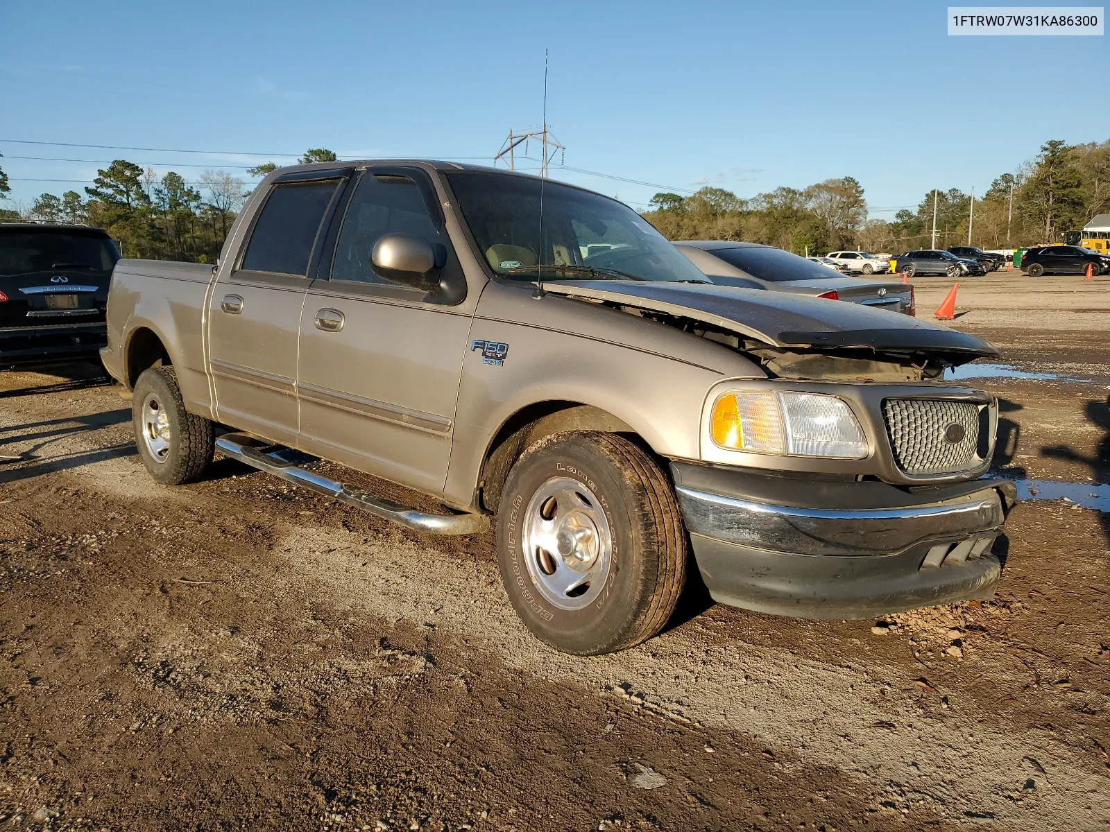 2001 Ford F150 Supercrew VIN: 1FTRW07W31KA86300 Lot: 57283434