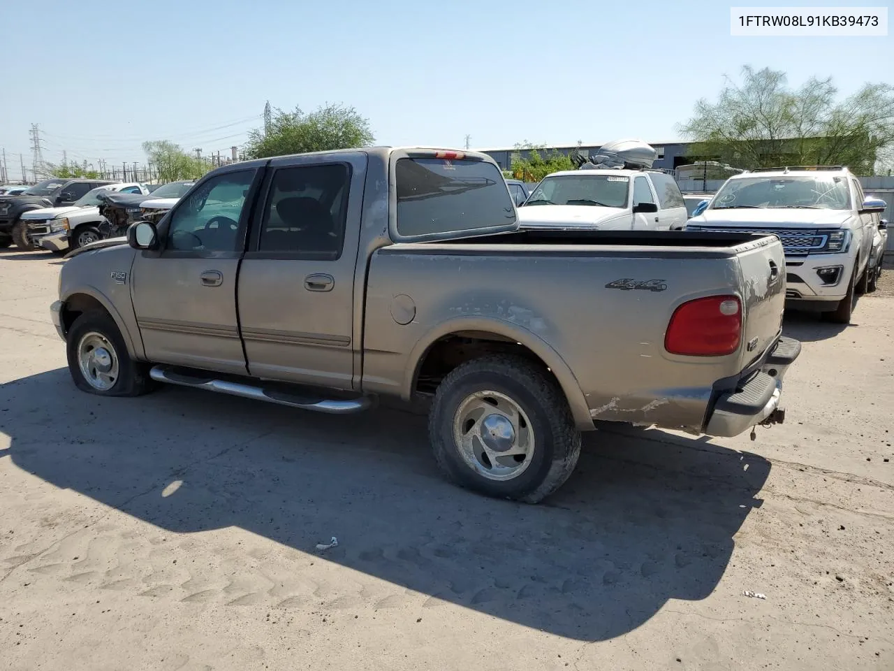 2001 Ford F150 Supercrew VIN: 1FTRW08L91KB39473 Lot: 60947584