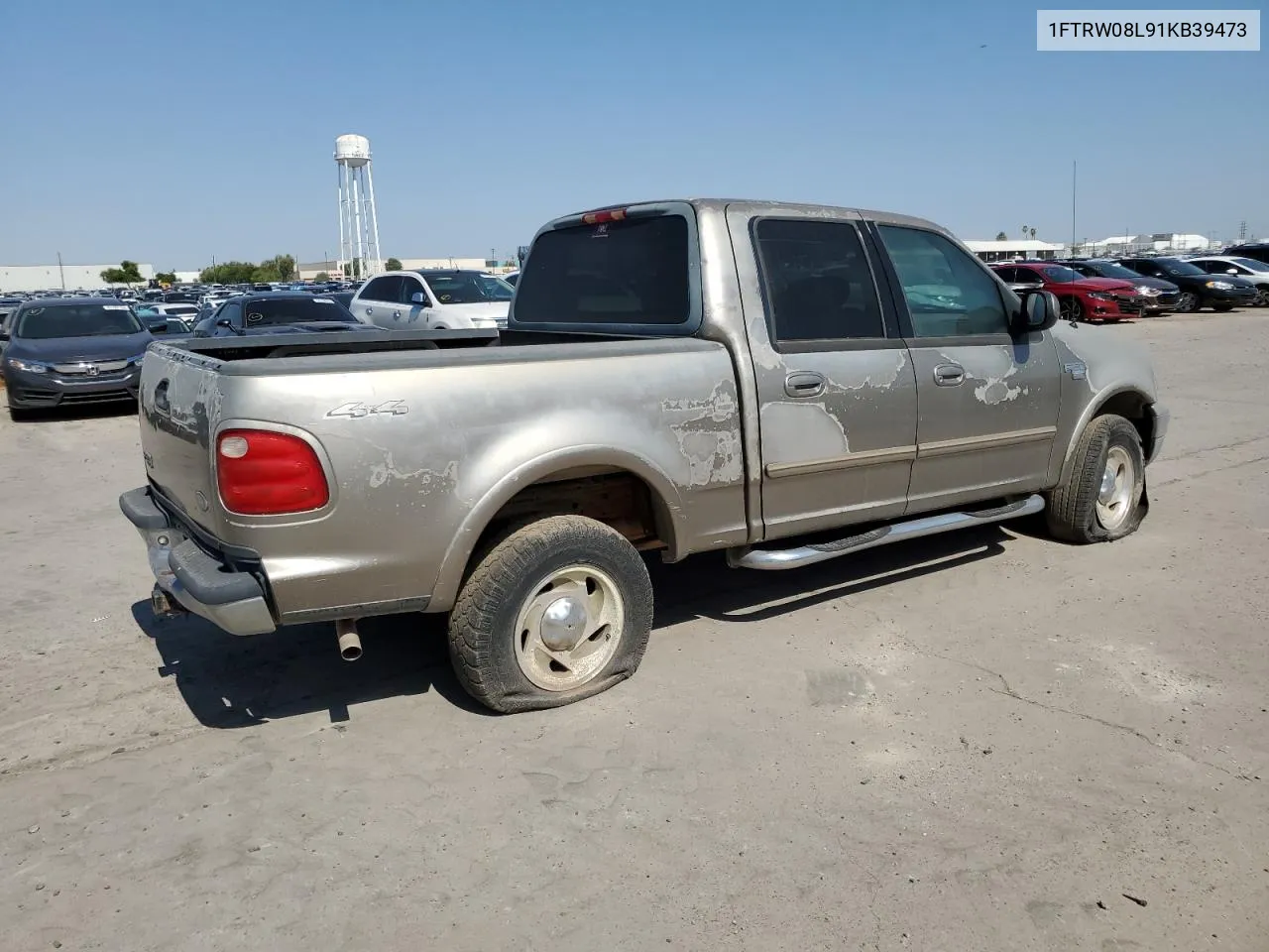 2001 Ford F150 Supercrew VIN: 1FTRW08L91KB39473 Lot: 60947584