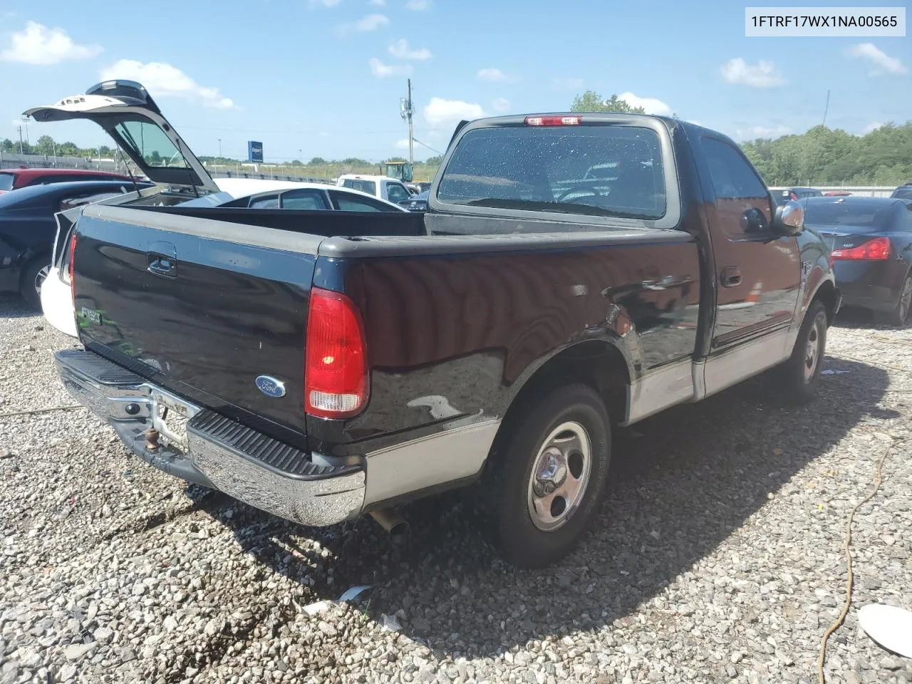 2001 Ford F150 VIN: 1FTRF17WX1NA00565 Lot: 61308924