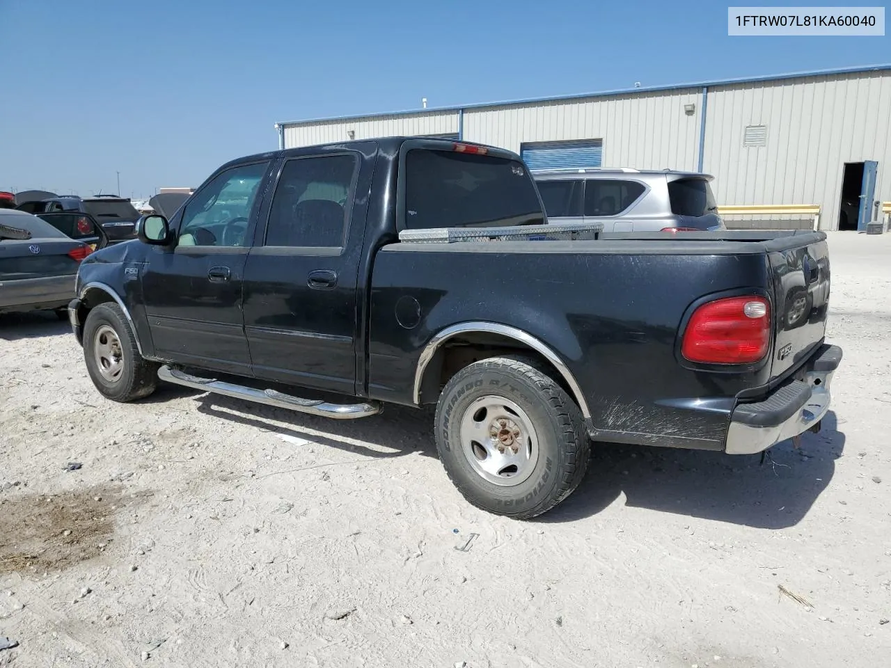 2001 Ford F150 Supercrew VIN: 1FTRW07L81KA60040 Lot: 61678744