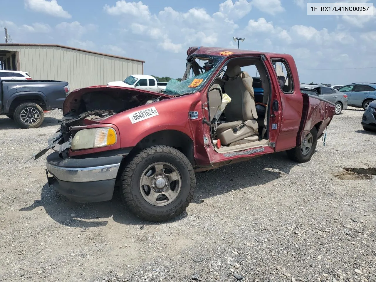 2001 Ford F150 VIN: 1FTRX17L41NC00957 Lot: 66481624