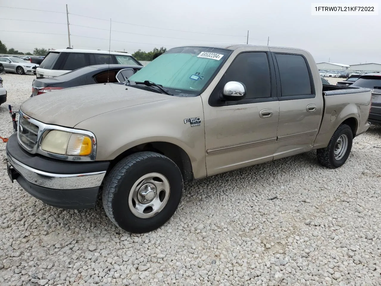 2001 Ford F150 Supercrew VIN: 1FTRW07L21KF72022 Lot: 69532204