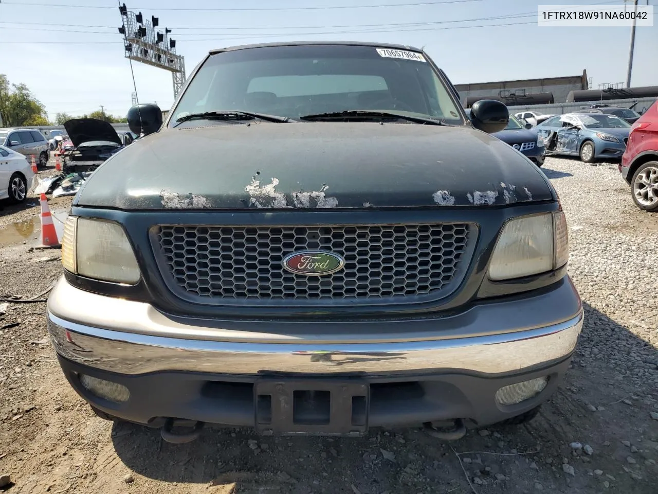 2001 Ford F150 VIN: 1FTRX18W91NA60042 Lot: 70657964