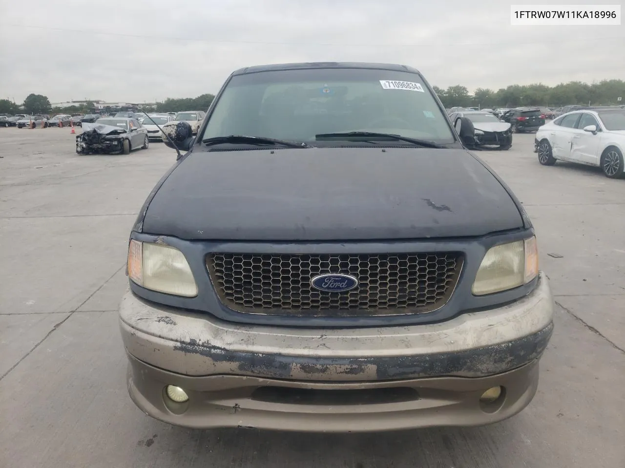 2001 Ford F150 Supercrew VIN: 1FTRW07W11KA18996 Lot: 71096834