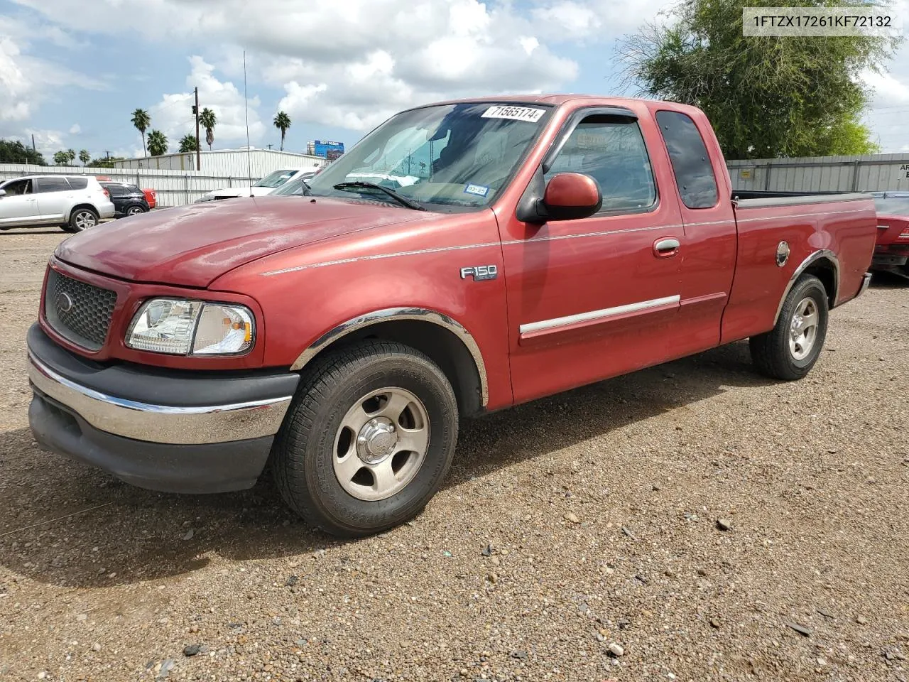 2001 Ford F150 VIN: 1FTZX17261KF72132 Lot: 71565174