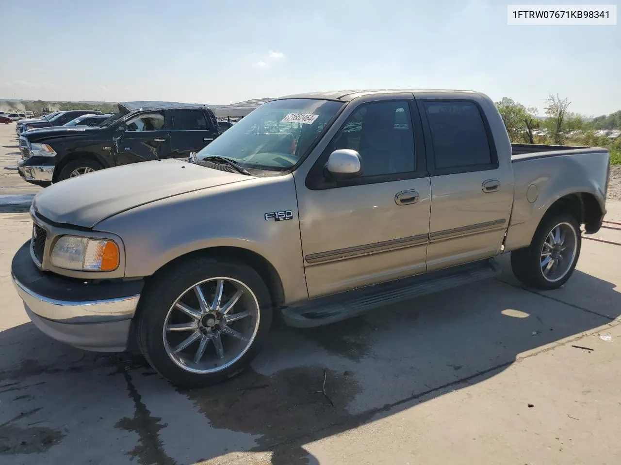 2001 Ford F150 Supercrew VIN: 1FTRW07671KB98341 Lot: 71662464