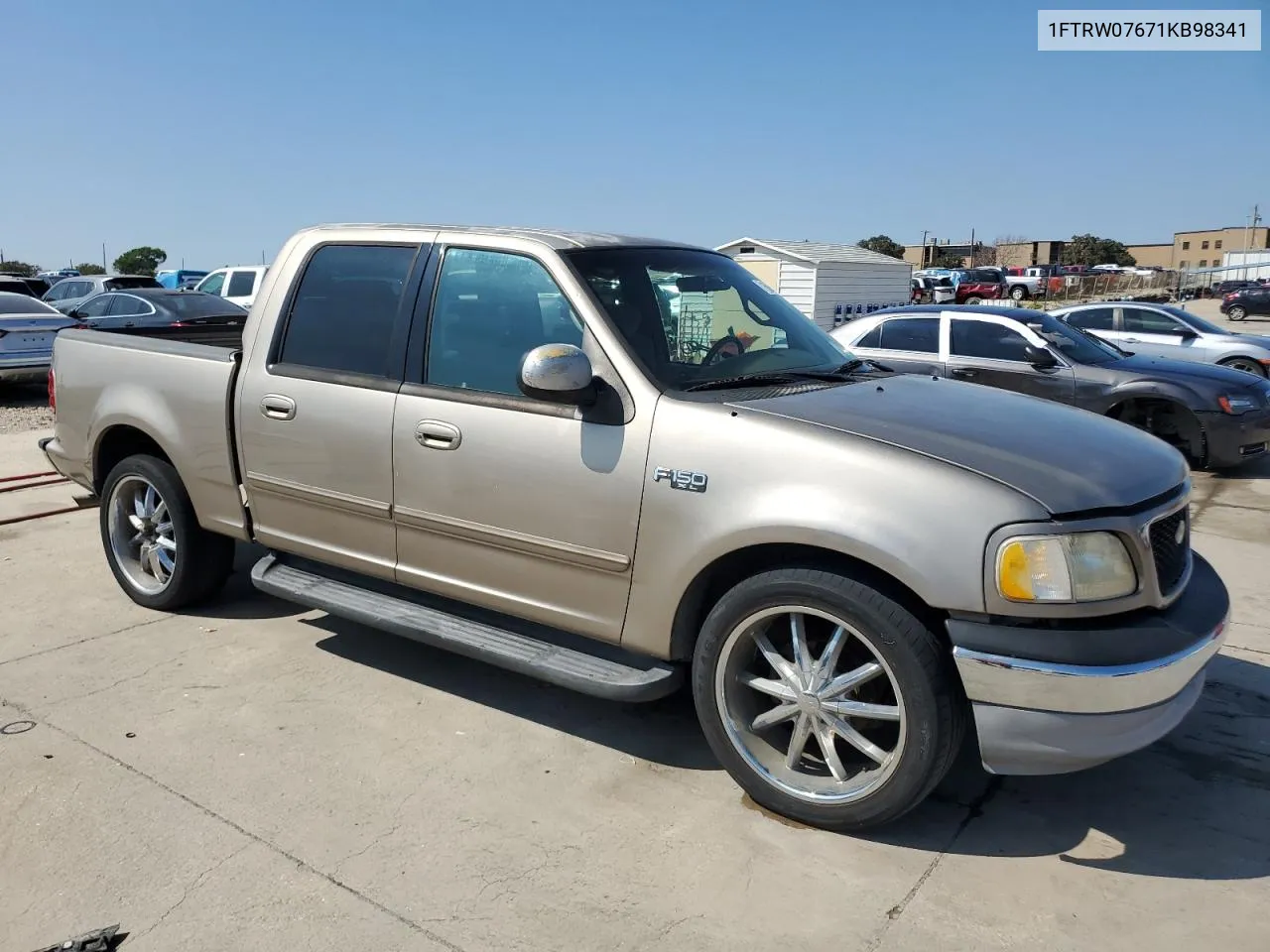 2001 Ford F150 Supercrew VIN: 1FTRW07671KB98341 Lot: 71662464