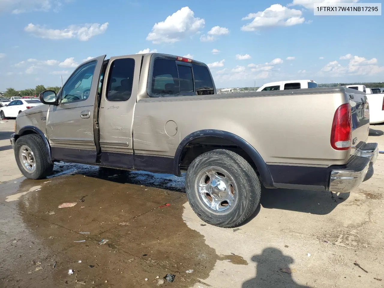 2001 Ford F150 VIN: 1FTRX17W41NB17295 Lot: 71868154