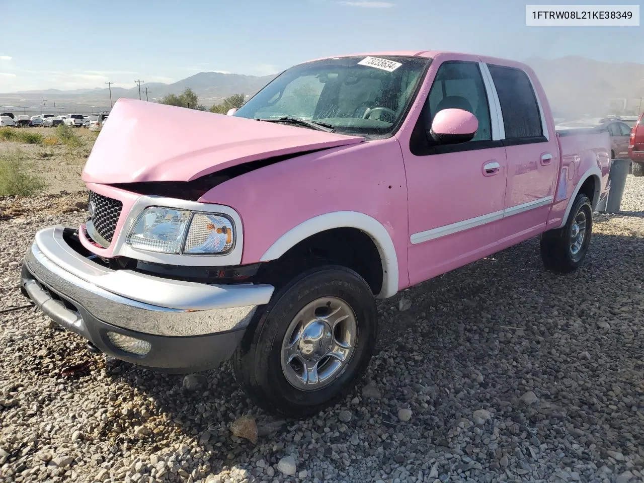 2001 Ford F150 Supercrew VIN: 1FTRW08L21KE38349 Lot: 73233634