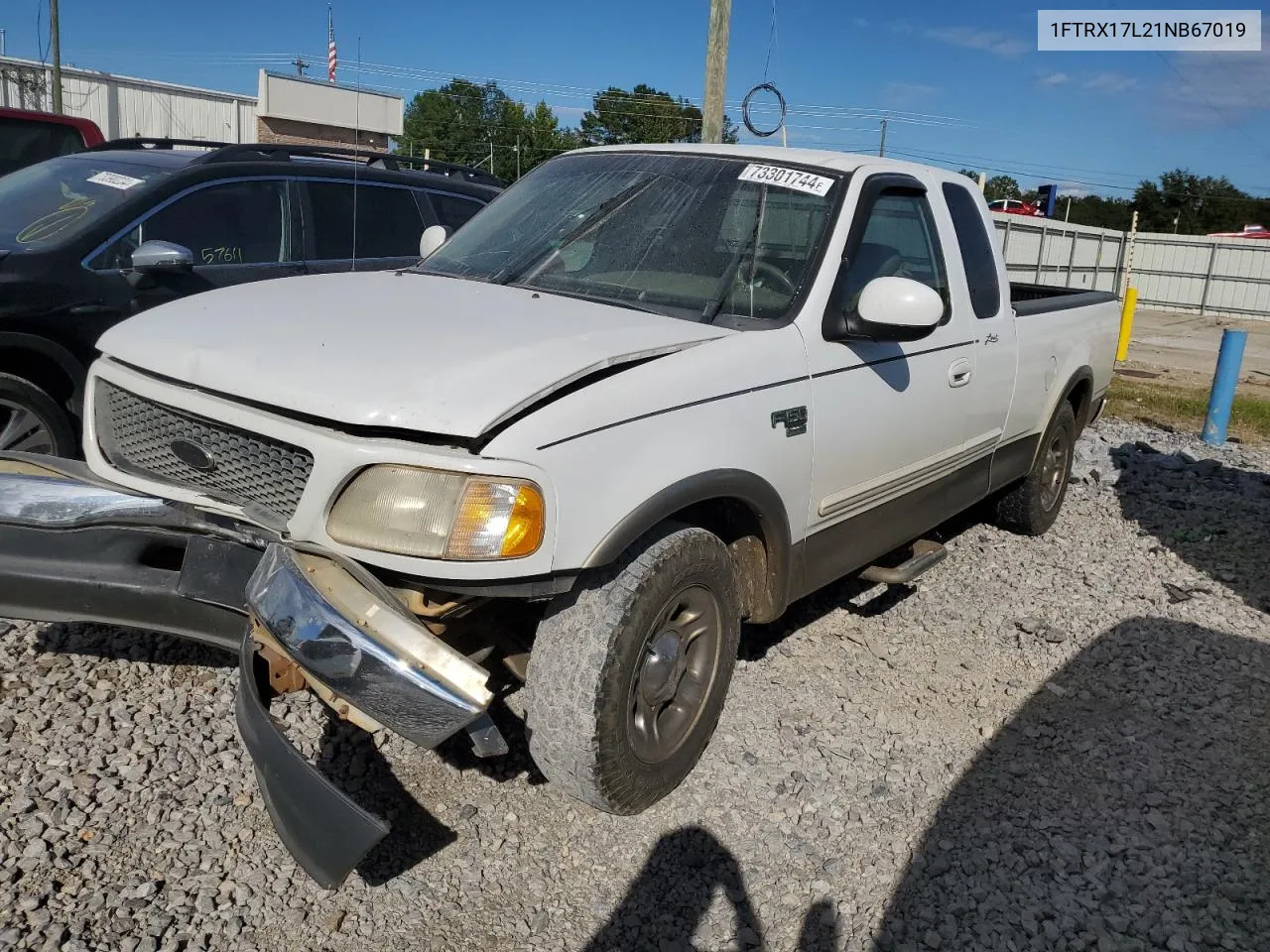 2001 Ford F150 VIN: 1FTRX17L21NB67019 Lot: 73301744